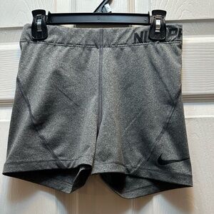 Nike Gray Dri-FIT Performance Shorts with Black Waistband